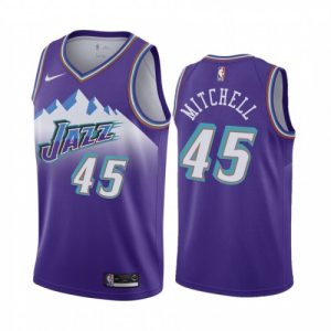 Men's Utah Jazz Donovan Mitchell #45 Unique Hardwood Classics 2019/20 Jersey Classic Edition Authentic look! Wear this genuine jersey.