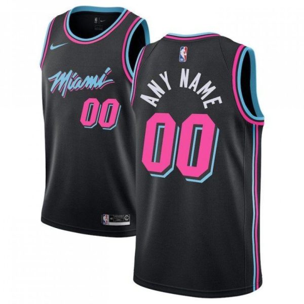 Miami Heat Nike Youth 2019/20 Swingman Custom Jersey Black – Outstanding City Edition Sports fans