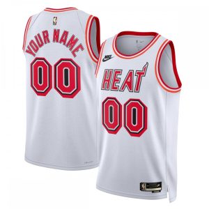 Miami Heat Remarkable Nike Unisex 2022/23 Custom Swingman Jersey Classic Edition White Be the first! Order this trendy jersey ahead of the crowd.