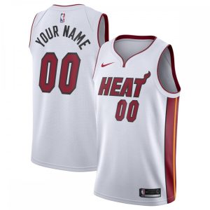 Miami Heat Top - notch Nike 2020/21 Swingman Custom Jersey Association Edition White High - demand item! Order this sought - after jersey immediately.