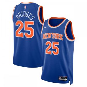 Mikal Bridges New York Knicks Nike Unisex 2024 Offseason Addition Outstanding Nike Swingman Jersey Blue Enhance your game - day look! Get this fashionable jersey.