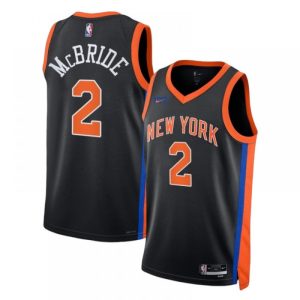 Miles McBride New York Knicks Nike Unisex 2022/23 Swingman Jersey City Edition Stunning Black Join the elite! Get this exclusive jersey.
