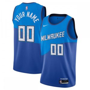 Milwaukee Bucks Nike 2020/21 Swingman Custom Impressive Jersey Blue City Edition Perfect fit! Order this comfortable jersey.