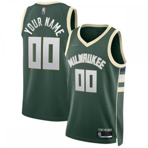 Milwaukee Bucks Nike 2021/22 Diamond Swingman Stylish Custom Jersey Icon Edition Hunter Green For a short time only! Don't miss out on this fantastic jersey.