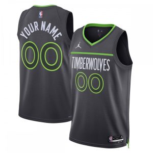 Minnesota Timberwolves Jordan Brand Unisex 2022/23 Swingman Custom Fantastic Jersey Statement Edition Black Upgrade your fan gear! Order this premium jersey today.