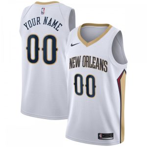 New Orleans Pelicans Nike Swingman Custom Jersey White Notable Association Edition Upgrade your fan gear! Order this premium jersey today.