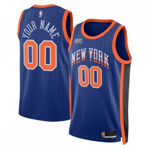 New York Knicks Nike Unisex 2023/24 Custom Swingman Jersey Fantastic Blue City Edition Limited edition! Don't miss your chance to own this unique jersey.