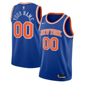 New York Knicks Nike Youth Swingman Custom Jersey Blue Premium - grade Icon Edition Upgrade your fan gear! Order this premium jersey today.