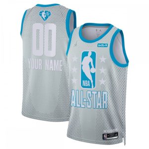 Nike 2022 NBA Fantastic All Star Game Swingman Custom Jersey Gray Exclusive design! Own a jersey like no other.