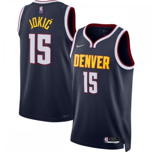Nikola Jokic Denver Nuggets Nike 2021/22 Diamond Swingman Jersey Refined Icon Edition Navy Gift idea! Surprise a sports fan with this amazing jersey.