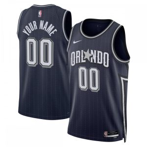 Orlando Magic Nike Unisex 2023/24 Custom Swingman Sophisticated Jersey Navy City Edition Collector's item! A rare addition to any collection.