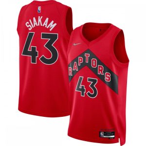 Pascal Distinguished Siakam Toronto Raptors Nike 2021/22 Diamond Swingman Jersey Icon Edition Red High - demand item! Order this sought - after jersey immediately.