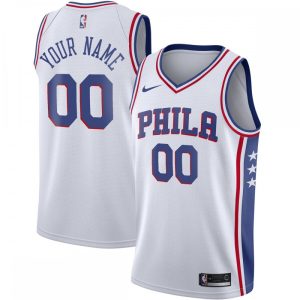 Philadelphia 76ers Nike 2020/21 Swingman Custom Jersey Association Edition White Notable Designed for performance! Get this functional jersey.