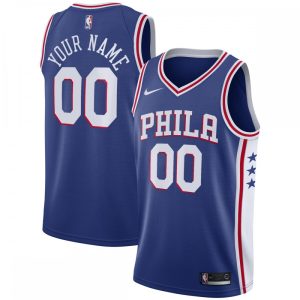 Philadelphia 76ers Nike Terrific Youth Swingman Custom Jersey Blue Icon Edition Celebrate your team! Order this commemorative jersey.