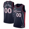 Philadelphia 76ers Nike Unisex 2023/24 Custom Remarkable Swingman Jersey Navy City Edition Sports fans