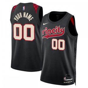 Portland Trail Blazers Nike Unisex 2023/24 Custom Swingman Dashing Jersey Black City Edition Collectors