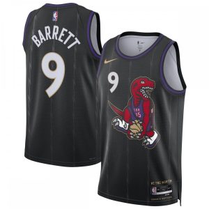 RJ Barrett Toronto Raptors Striking Nike Unisex 2024/25 Swingman Player Jersey City Edition Black Show your dedication! Own this special jersey for your team.