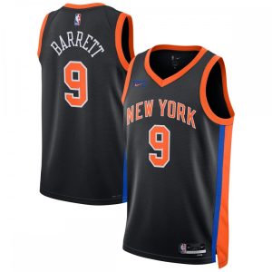RJ Stylish Barrett New York Knicks Nike Unisex 2022/23 Swingman Jersey City Edition Black Designed for performance! Get this functional jersey.