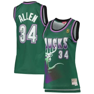 Ray Allen Milwaukee Bucks Women's 1996/97 Hardwood Classics Enchanting Swingman Jersey Green High - demand item! Order this sought - after jersey immediately.