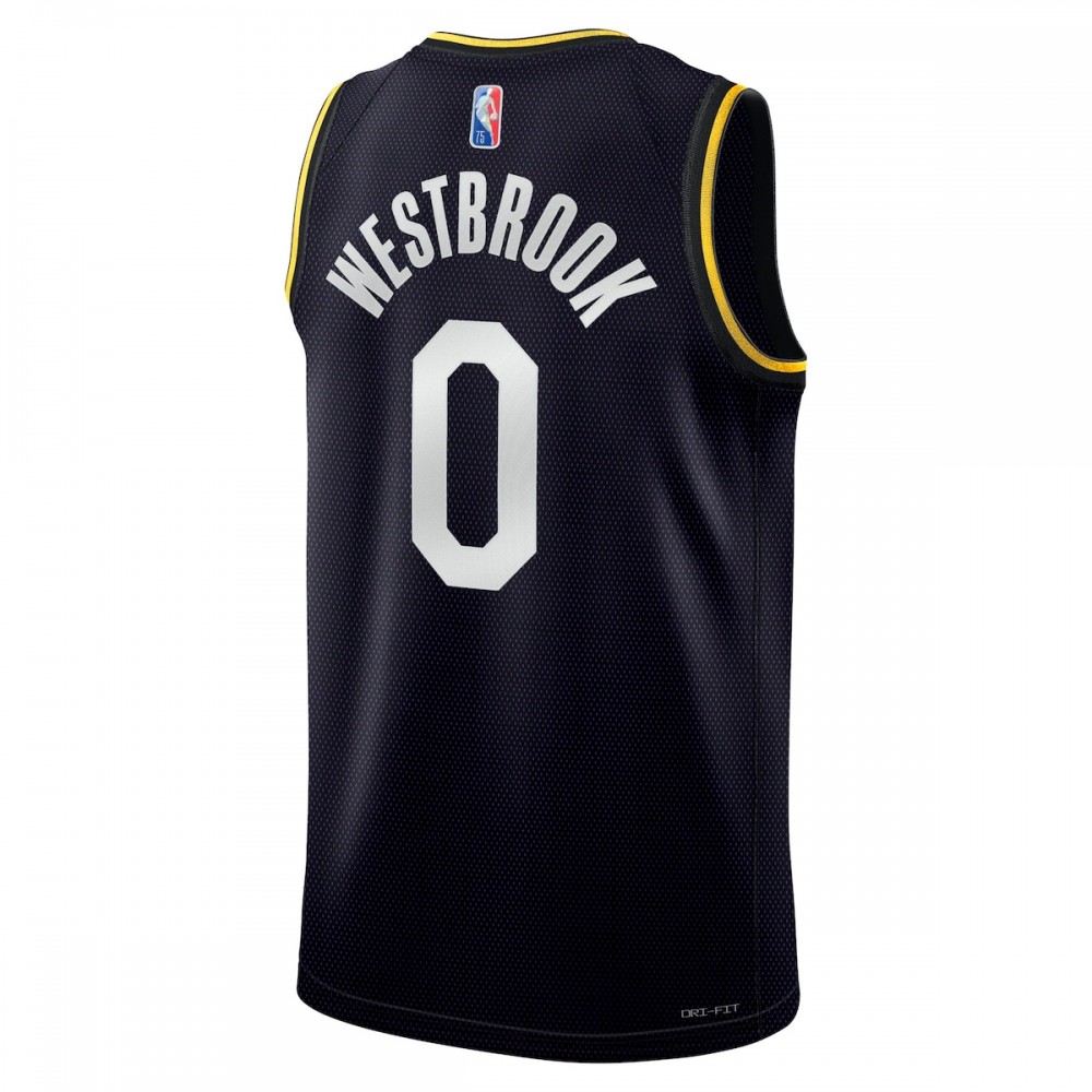 Russell Westbrook Los Angeles Lakers Nike 2022 Select Series MVP Swingman Outstanding Jersey Black - Image 3