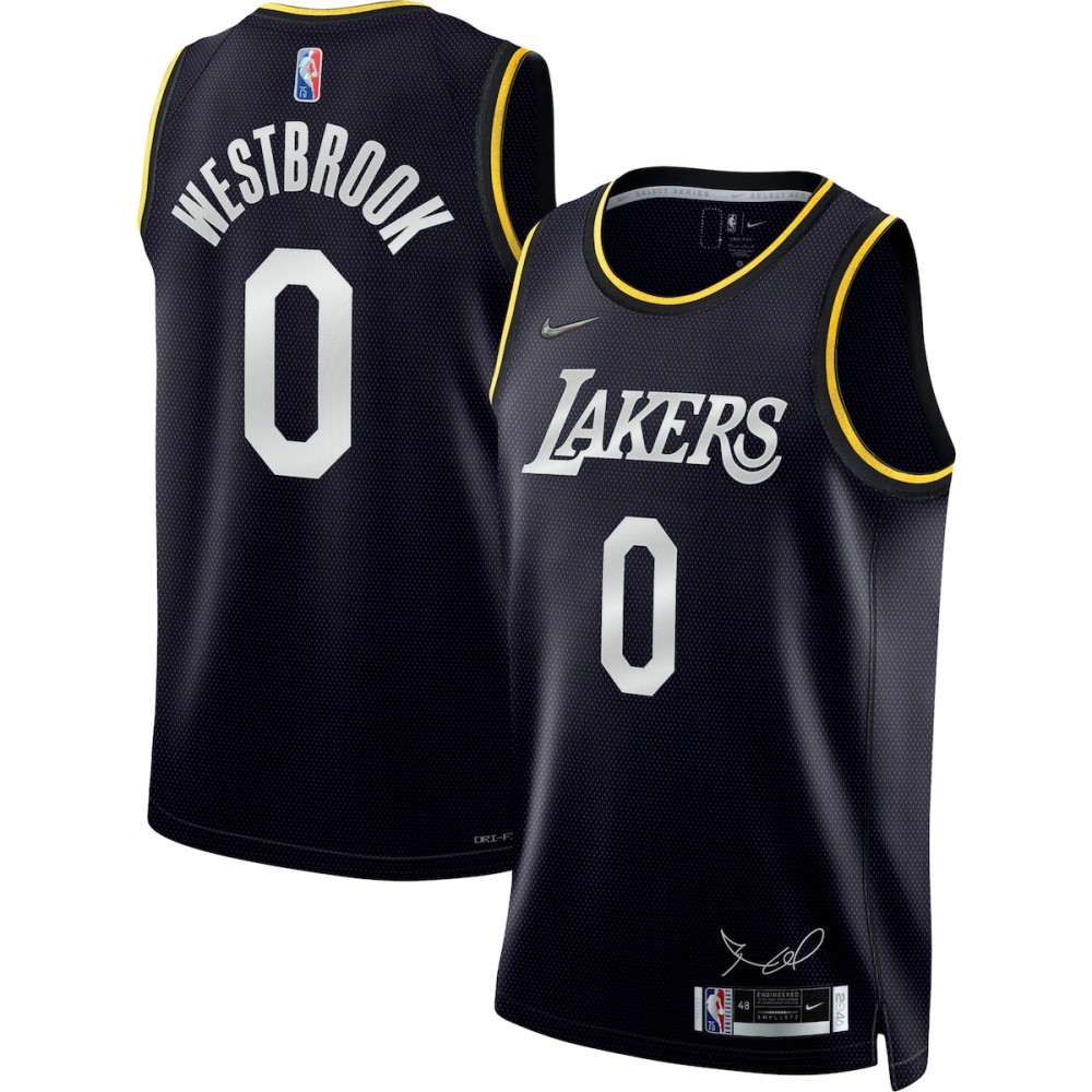 Russell Westbrook Los Angeles Lakers Nike 2022 Select Series MVP Swingman Outstanding Jersey Black Collector's item! A rare addition to any collection.