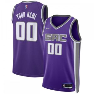 Sacramento Kings Nike Superb 2021/22 Diamond Swingman Custom Jersey Icon Edition Purple Show your dedication! Own this special jersey for your team.