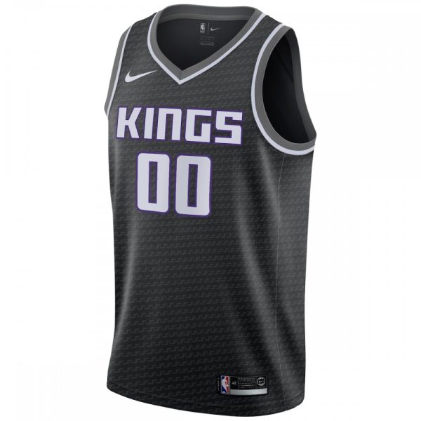 Sacramento Kings Nike Swingman Custom Jersey Black Statement Dashing Edition - Image 2