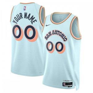 San Antonio Spurs Nike Unisex 2024/25 Custom Swingman Jersey City Prime Edition Light Blue Flash sale! Snag this great jersey at a discounted price.