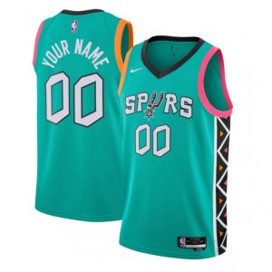 San Antonio Spurs Nike Youth Swingman Dashing Custom Jersey City Edition – Turquoise Experience luxury! Order this high - end jersey.