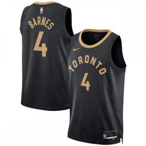 Scottie Dashing Barnes Toronto Raptors Nike Unisex 2022/23 Swingman Jersey City Edition Black Enhance your game - day look! Get this fashionable jersey.