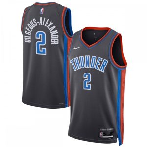 Shai Gorgeous Gilgeous Alexander Oklahoma City Thunder Nike Unisex 2022/23 Swingman Jersey City Edition Gray Authentic look! Wear this genuine jersey.