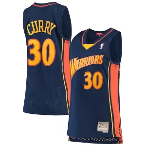 Stephen Curry Golden State Warriors Women's 2009 10 Hardwood Classics Swingman Jersey Navy Captivating Limited stock! Be quick and grab this must - have jersey to support your team.