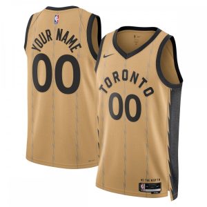Toronto Raptors Nike Unisex 2023/24 Custom Swingman Jersey Gold City Edition Distinguished Experience luxury! Order this high - end jersey.