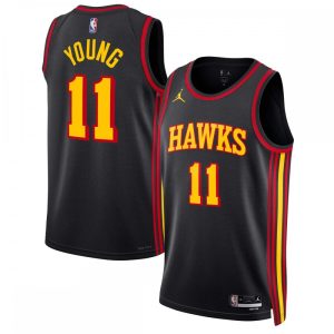 Trae Young Atlanta Hawks Jordan Brand 2022/23 Statement Edition Swingman Jersey Black Alluring For the true fans! Secure this authentic jersey now.