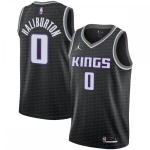Tyrese Haliburton Sacramento Kings Jordan Brand 2020/21 Swingman Jersey Statement Striking Edition Black Act fast! Only a handful left. Secure this amazing jersey now.