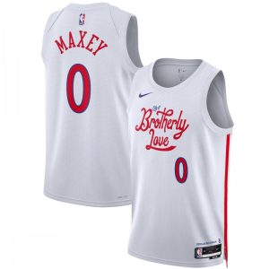 Tyrese Maxey Philadelphia 76ers Nike Unisex 2022/23 Swingman Jersey City Exquisite Edition White Fan favorite! Join thousands who love this premium jersey.