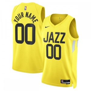 Utah Jazz Nike Distinguished Unisex 2022/23 Swingman Custom Jersey Gold Icon Edition Last chance! Grab this awesome jersey before it's gone for good.