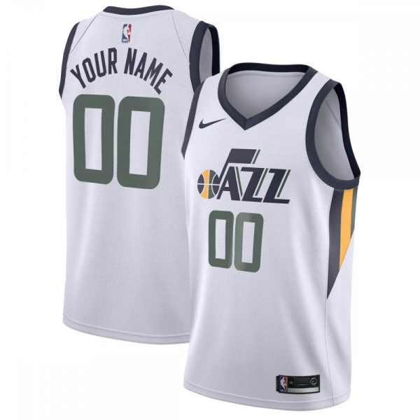 Utah Jazz Nike Swingman Classy Custom Jersey Association Edition White Upgrade your fan gear! Order this premium jersey today.
