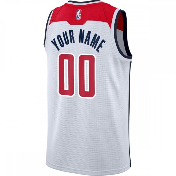 Washington Wizards Nike Custom Swingman Jersey White Association Marvelous Edition - Image 3