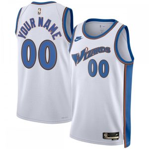 Washington Wizards Nike Enchanting Unisex 2022/23 Custom Swingman Jersey Classic Edition White High - demand item! Order this sought - after jersey immediately.