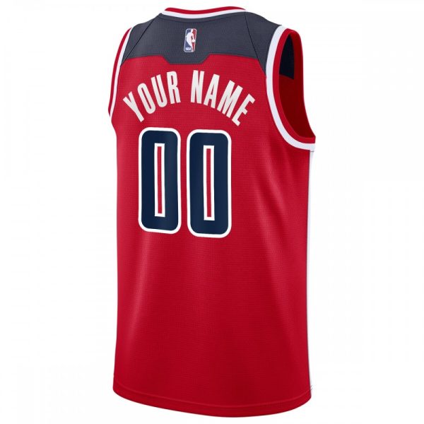 Washington Wizards Nike Swingman Custom Jersey Marvelous Red Icon Edition - Image 3