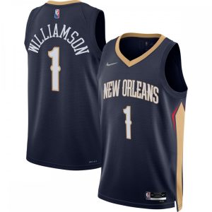 Zion Williamson New Orleans Pelicans Nike 2021/22 Diamond Swingman Jersey Icon Edition Navy Enchanting Collectors