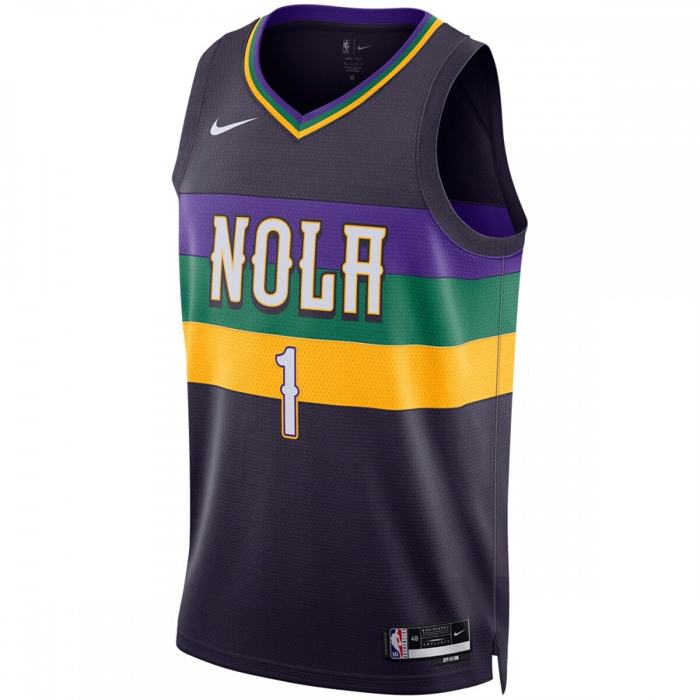 Zion Williamson New Orleans Pelicans Nike Unisex Impressive 2022/23 Swingman Jersey City Edition Purple - Image 2
